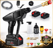 Cordless Pressure Washer Gun 2 Battery Portable High Power Car Jet Cleaner