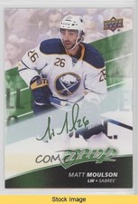 2017-18 Upper Deck MVP Green Script Matt Moulson #68 READ 1o7y