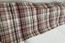 DII Give Thanks Plaid Tablecloth 60x100” Red Green Tan Farmhouse Fall Christmas