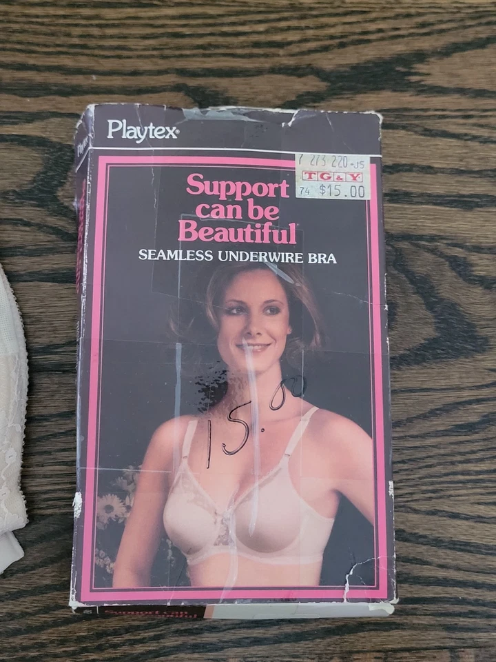 Playtex Vintage Seamless Underwire Beige Bra 36B #707 New Old Stock - Image 3 of 4