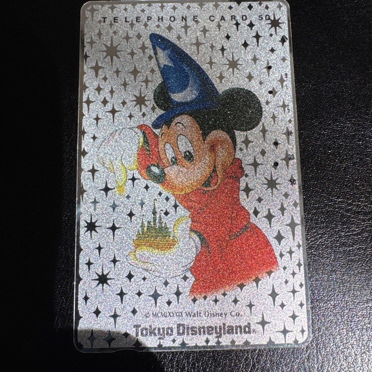 Mickey Fantasia Fantasmic Telephone Phone Card 50 JAPAN NTT Tokyo