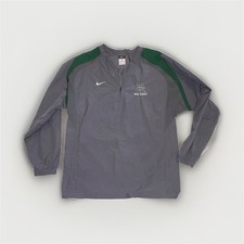 Nike Men s L Gray/Green Colorblock 1/4 Zip Lightweight Windbreaker Jacket