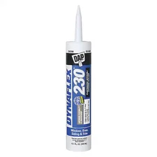 Dap 18304 Acrylic Latex Elastomeric Sealant, 10 Oz, Cartridge, Clear,
