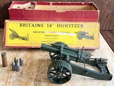 Britains 18" Howitzer  Mounted For Field Service with Original Box  Model 2107