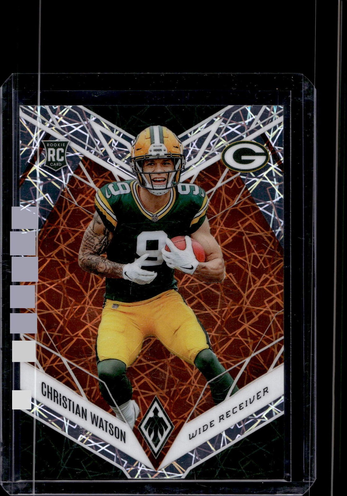 2022 Panini Phoenix #119 Christian Watson Orange Lazer #/75