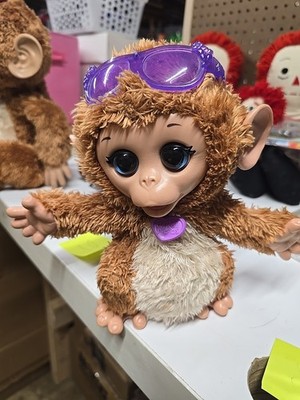 FurReal Friends Baby Cuddles My Giggly Monkey Pet Plush Interactive Toy Works