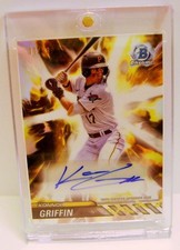 KONNOR GRIFFIN RC #11 /99 AUTO PLASMA POWER BOWMAN TOPPS BASEBALL 2024