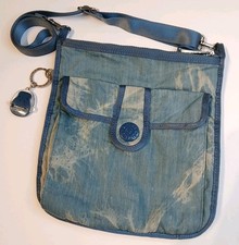KIPLING Vintage 90s Acid Wash Denim Crossbody...