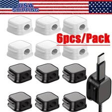 6-600Pcs Magnetic Cable Clips  Cord Holder, Under Desk Cable Management Lot