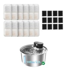12 Cat Fountain Filters  Pump Sponges for PF03   12 Filters 12 Sponges