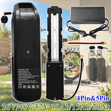 52V/48V/36V 10AH/15AH/20AH Ebike Li-ion battery for Electric Bike 0-2000W Motor
