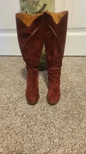 Charles Jourdan Paris Vtg 70s Women's Leather Suede Boots