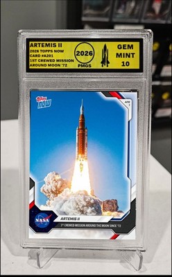 PLATINUM GRADED 10 Artemis II 2026 Topps NOW® Card A201 Presale