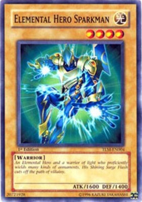 Elemental Hero Sparkman - TLM-EN004 - Common - 1st Edition - Moderately Played