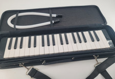 37 Key Schoenhut  Instrument w Mouthpiece Air Piano Keyboard, Carrying Bag, ...