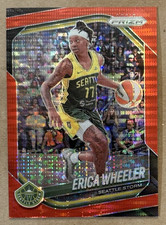 Erica Wheeler Red Pulsar /299 2025 Panini Prizm WNBA #125 Seattle Storm