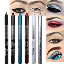 evpct 6Pcs White Glitter Eyeliner Pencils Set delineadores de colores para oj...