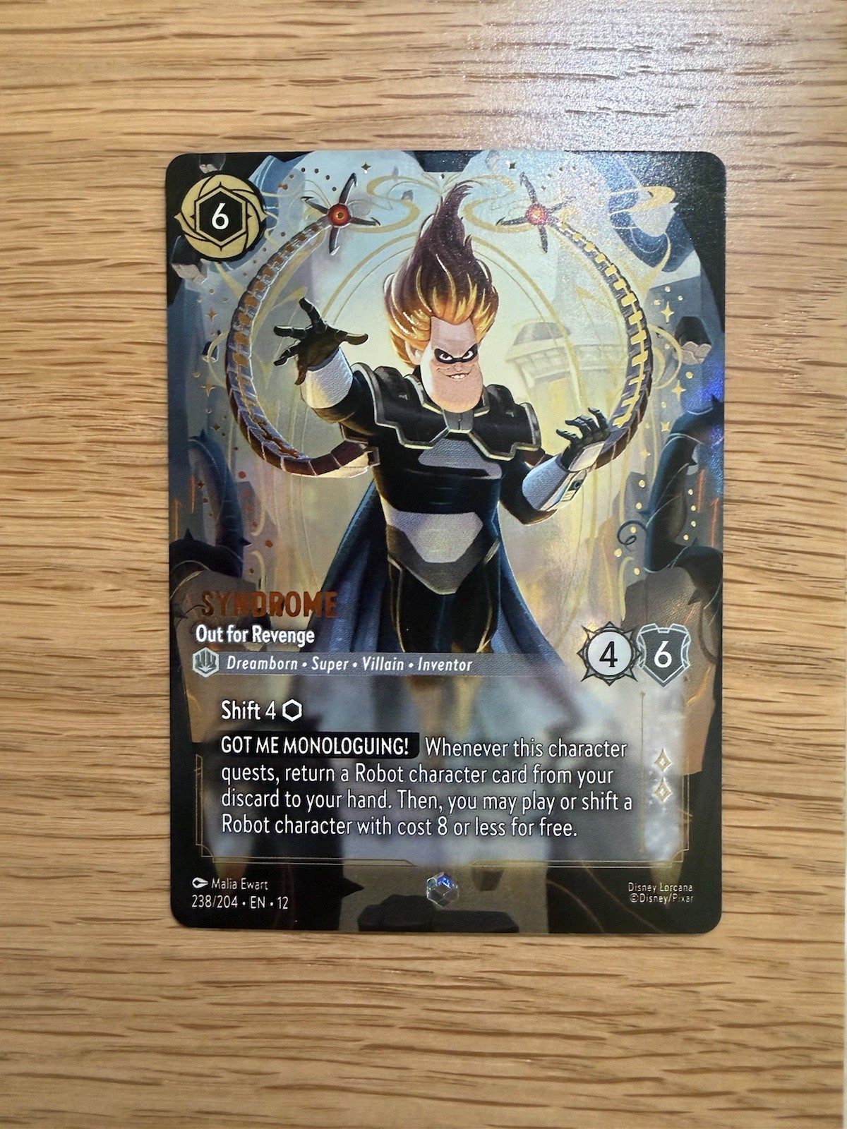 Disney Lorcana TCG Enchanted Syndrome Out For Revenge 238/204 Wilds Unknown