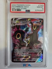 Galleria Allenatori Umbreon VMAX TG23/TG30 Pokémon completa 2022 stelle brillanti PSA 10