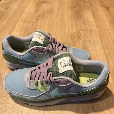 Nike Air Max 90 SE Sun Club Worn Blue Treeline CLEAN DM0036-400 Mens Size 12.5