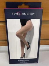 New Fever Hosiery Fishnet Nude Collants Filet Beige Nylon Tights 44545