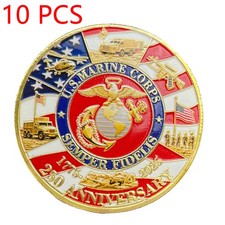 10pcs 1775-2025 United States Marine Corps Challenge Coin 250th Anniversary Coin