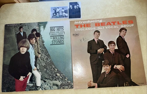 Vintage Introducing The Beatles Album & ROLLING STONES HIGH TIDE & GREEN GRASS