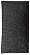 New Genuine Leather Checkbook Cover Case Snake Pattern 156 SN C 