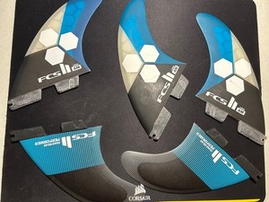 FCS 2 fins, Large AM fins w/Performer Quad Trailers (Quads never used)