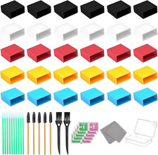 30 PCS 5 Colors USB Type-A anti Dust Cover Plugs, USB Male Type-A Dust Stopper w