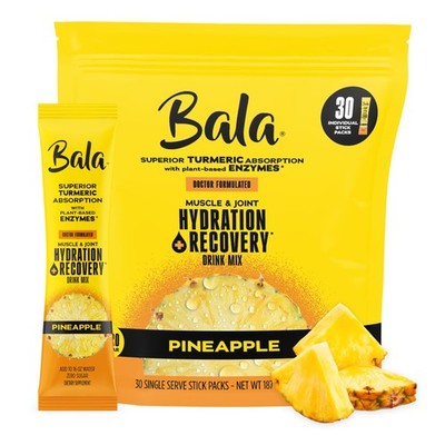 Bala Enzyme Hydration & Sugar-Free Drink Mix Packets - 30 Count, Yellow