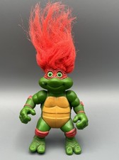Vintage 1993 Playmates TMNT Troll Raphael Figure Red Hair Teenage Mutant Ninja