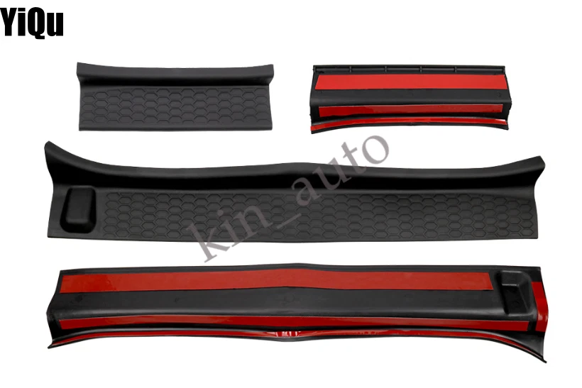 Cubierta de placa de desgaste de entrada protectores de umbral de puerta para Jeep Wrangler JL Gladiator JT 2018+ Foto 4 de 4
