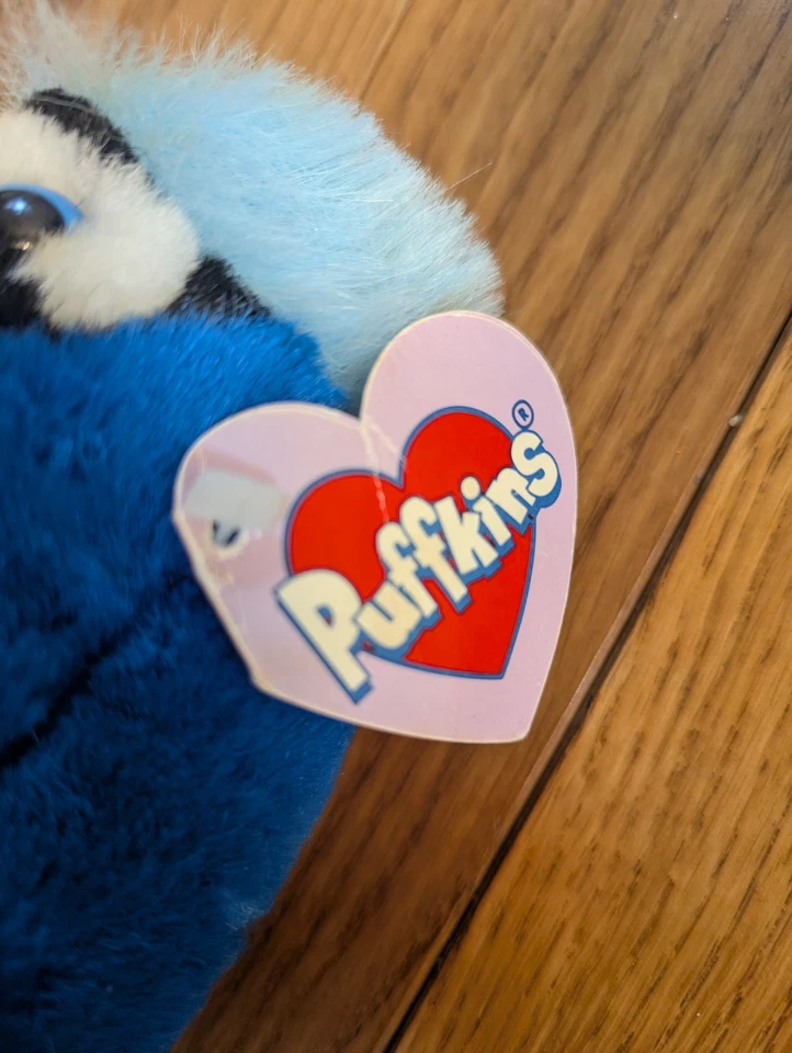 Lote de 6 juguetes de peluche vintage Puffkins - con etiqueta - Jake, jengibre, telly, jingles... Foto 3 de 4