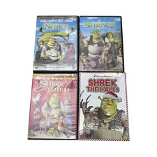 SHREK 1 - 4 DVD Lot of 4 DreamWorks Shrek 2 Shrek the Third Shrek The Halls