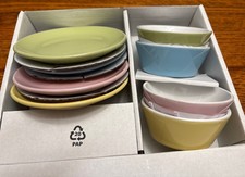 IKEA Duktig Jennifer Idrizi 8-Pc Pastel Saucer Dessert Plate Playset Open Box