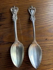 Set of 2 STERLING SILVER TOWLE OLD COLONIAL 1895 TEASPOONS 50.9 Grams