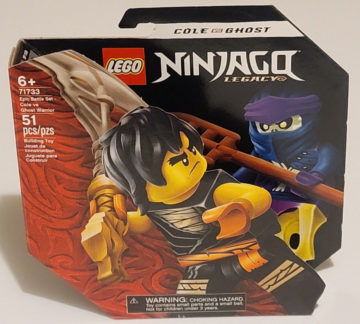 LEGO 71733 Epic Battle Set Cole vs Ghost Warrior Ninjago Legacy