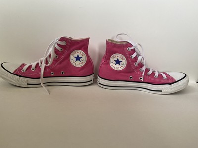 converse hot pink high tops