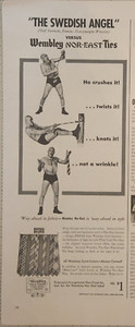 1941 Wembley Ties Vintage Ad 14 x 5 The swedish angel