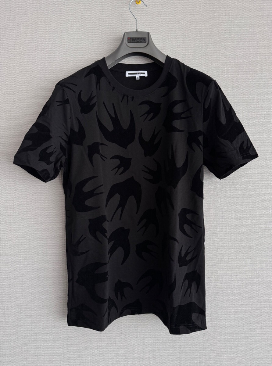 Shirt Designs Alexander Mcqueen Swallow T Shirt Black McQ By