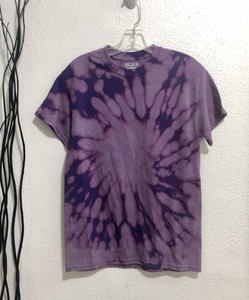 bleach dye purple shirt