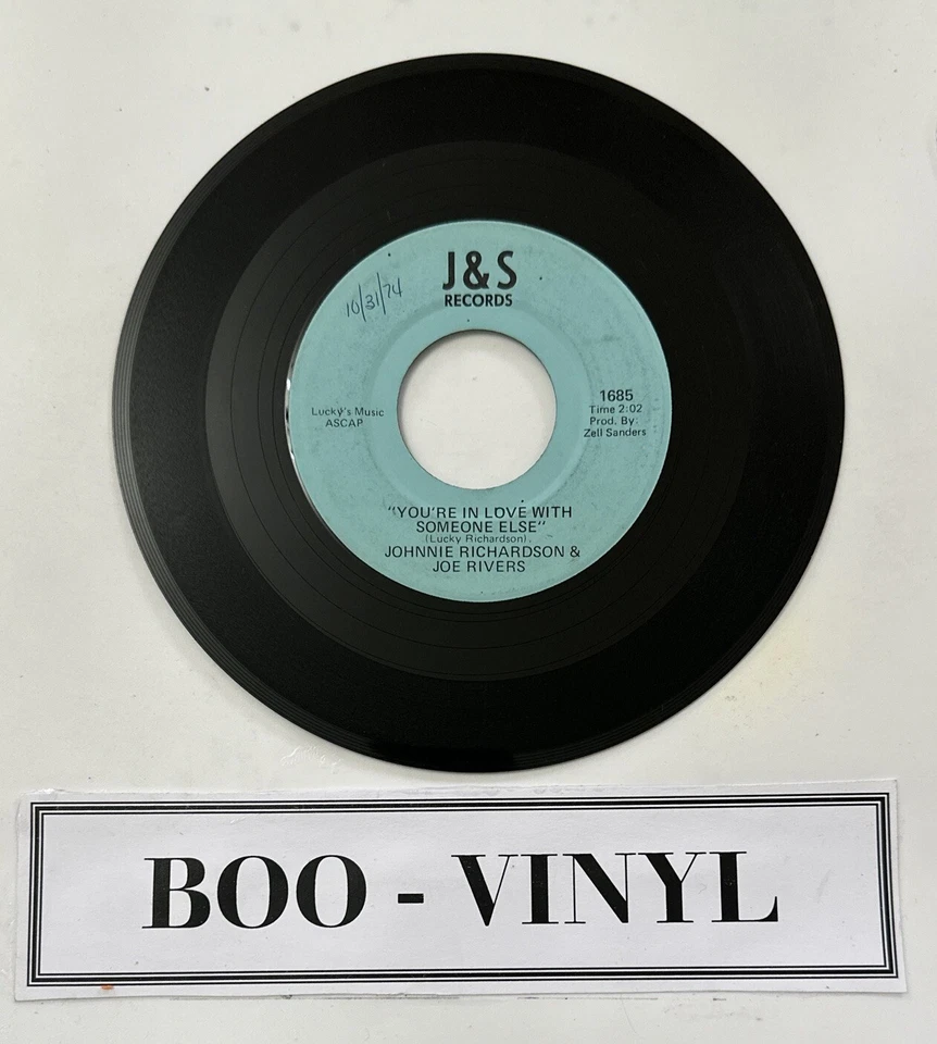 Johnnie Richardson & Joe Rivers* - You're Just Right For The Part 7” Soul Vinyl - Image 4 of 4