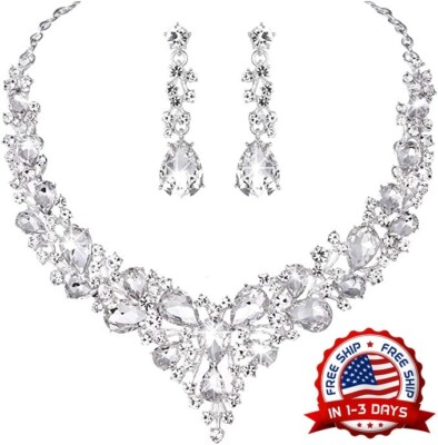 juego de collar y aretes regalo para mama esposa mujer mi novia boda joyeria NEW