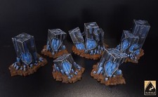 3d printed Scifi Rocks Alien Scenery Terrain for War Games 28mm/32mm Painted