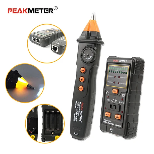 PEAKMETER MS6816 RJ11 RJ45 Telephone Wire Tracker LAN Network Cable Tester - Bild 1 von 6