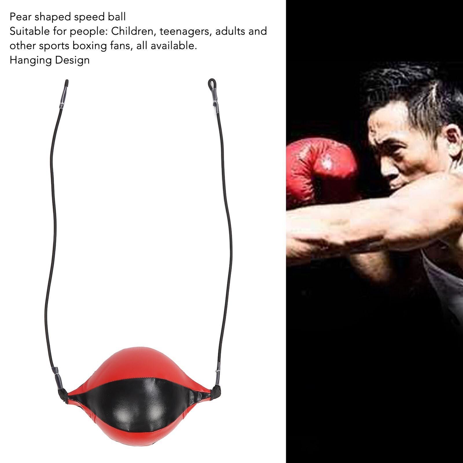 Boxing Speed Bag PU Leather Speedbag Pear Hanging Speed Punching Bags Boxing