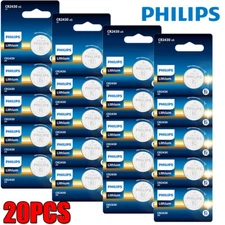 Philips 20PCS CR2430 DL2430 5011C BR2430 3V Button Coin Cell Lithium Batteries
