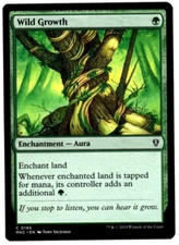 Wild Growth 0195 Non Foil Common Murders at Karlov Manor MTG Near Mint