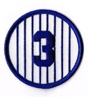 Babe Ruth '3' Patch Iron-On Heat Press or Sew-On Embroidered Patch 3x3 — photo 1